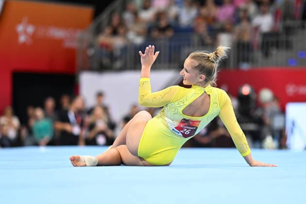 Karina Schoenmaier (TuS 1861 Chemnitz-Altendorf e.V.) DIE FINALS 2026 - Deutsche Meisterschaften Geraeteturnen Mehrkampf Frauen, 24.07.2026 DIE FINALS 2026 - Deutsche Meisterschaften Geraeteturnen Mehrkampf Frauen, 24.07.2026 Hannover *** Karina Schoenmaier TuS 1861 Chemnitz Altendorf e.V. THE FINALS 2026 German Artistic Gymnastics Championships Women’s All-Around, July 24, 2026 THE FINALS 2026 German Artistic Gymnastics Championships Women’s All-Around, July 24, 2026, Hanover Copyright: xEibner-Pressefoto xHoepnerx EP_PHR