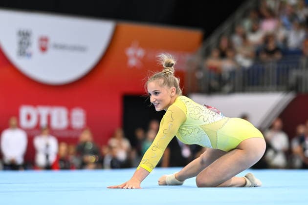 Karina Schoenmaier (TuS 1861 Chemnitz-Altendorf e.V.) DIE FINALS 2026 - Deutsche Meisterschaften Geraeteturnen Mehrkampf Frauen, 24.07.2026 DIE FINALS 2026 - Deutsche Meisterschaften Geraeteturnen Mehrkampf Frauen, 24.07.2026 Hannover *** Karina Schoenmaier TuS 1861 Chemnitz Altendorf e.V. THE FINALS 2026 German Artistic Gymnastics Championships Women’s All-Around, July 24, 2026 THE FINALS 2026 German Artistic Gymnastics Championships Women’s All-Around, July 24, 2026, Hanover Copyright: xEibner-Pressefoto xHoepnerx EP_PHR