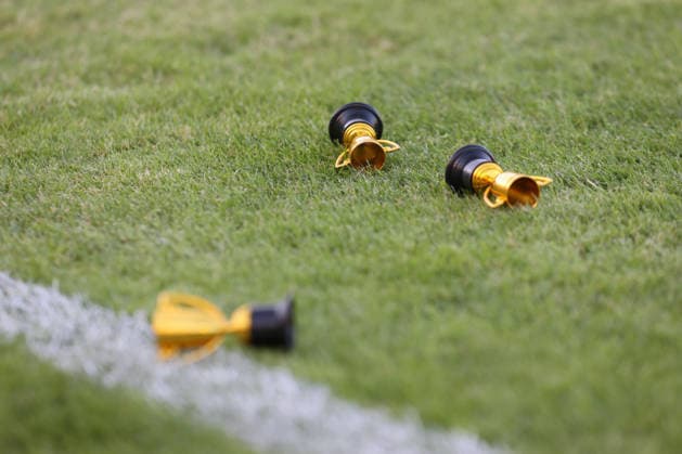 24.07.2026, xtgx, Fussball Regionalliga Nordost, FSV 63 Luckenwalde - 1. FC Lokomotive Leipzig, v.l. Symbolfoto, Symbolfoto Protest Lok Fans werfen kleine Pokale aufs Spielfeld (DFL DFB REGULATIONS PROHIBIT ANY USE OF PHOTOGRAPHS as IMAGE SEQUENCES and or QUASI-VIDEO) Luckenwalde *** July 24, 2026, xtgx, Northeast Regional League, FSV 63 Luckenwalde 1 FC Lokomotive Leipzig, from left: stock photo, stock photo: Protest—Lok fans throw small trophies onto the field. DFL and DFB regulations prohibit any use of photographs as image sequences and or quasi-video. Luckenwalde