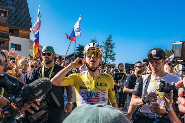 Tour de France 2026 PHOTOPQR LE DAUPHINE Jean-Baptiste BORNIER ; Huez ; 24 07 2026 ; Huez (Isère), le vendredi 24 juillet 2026. Etape 19 du Tour de France entre Gap (Hautes-Alpes) et l Alpe-d huez (Isère). Victoire de Tadej Pogacar. Photo : Le DL Jean-Baptiste Bornier 113th edition of the Tour de France cycling race. *** Local Caption *** Huez Isère Rhône-Alpes FRANCE  Copyright: xPHOTOPQR LExDAUPHINE MAXPPPxJean-BaptistexBORNIERx 20260724JDL9156 20260724JDL9156