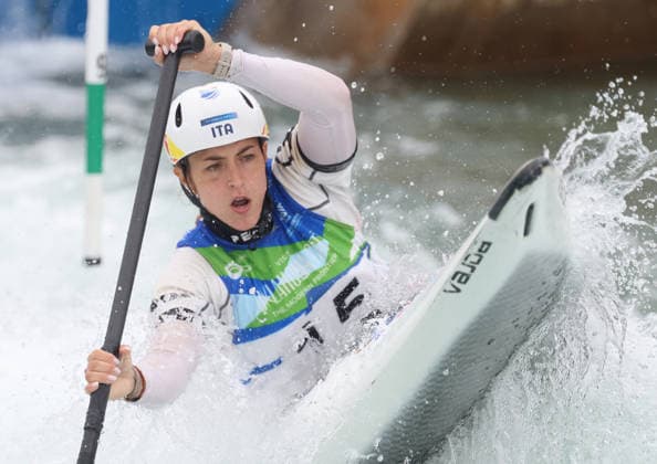 July 24, 2026, Oklahoma City, Oklahoma, USA: MARTA BERTONCELLI of Italy during Women s Canoe semifinal on 2026 ICF Canoe Slalom World Championships, Oklahoma City, USA. Oklahoma City USA - ZUMAc278 20260724_zsp_c278_001 Copyright: xMarcinxCholewinskix