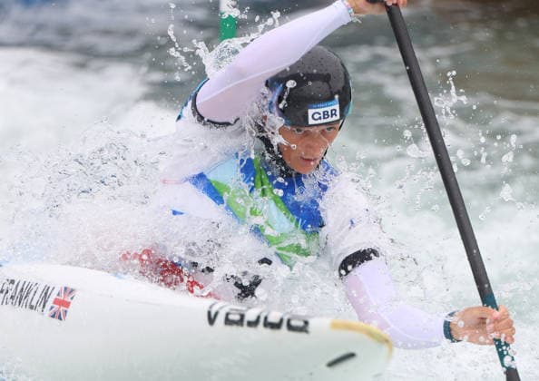 July 24, 2026, Oklahoma City, Oklahoma, USA: MALLORY FRANKLIN of Great Britain during Women s Canoe semifinal on 2026 ICF Canoe Slalom World Championships, Oklahoma City, USA. Oklahoma City USA - ZUMAc278 20260724_zsp_c278_023 Copyright: xMarcinxCholewinskix