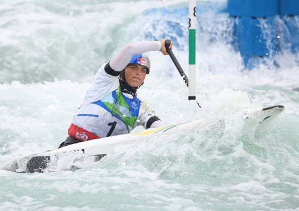 July 24, 2026, Oklahoma City, Oklahoma, USA: JESSICA FOX of Australia during Women s Canoe semifinal on 2026 ICF Canoe Slalom World Championships, Oklahoma City, USA. ICF Canoe Slalom World Championships 2026 - Jessica Fox  - ZUMAc278 20260724_zsp_c278_020 Copyright: xMarcinxCholewinskix