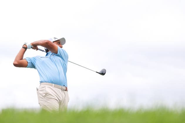 Sudarshan Yellamaraju of the United States hits his tee shot on the seventh tee during the second round of the 2026 3M Open at TPC Twin Cities on July 24, 2026 in Blaine, Minnesota. CSM Blaine USA - ZUMAc04_ 20260724_zma_c04_100 Copyright: xStevenxGarciax