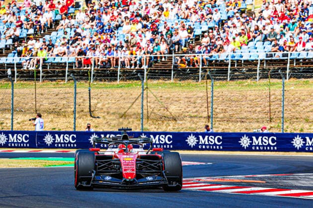 IPA86962034 - (16) Charles Leclerc during the 2026 Formula 1 Hungarian Grand Prix at the Hungaroring in Mogyorod, Hungary. Round 13 of 24 of the 2026 FIA Formula One World Championship, WM, Weltmeisterschaft held July 24–26, 2026. The tight and twisty Hungaroring near Budapest makes qualifying and race strategy crucial. During the 2026 Formula 1 Hungarian Grand Prix—Round 13 of 24—at the Hungaroring in Mogyorod, Hungary, as part of the Formula 1 Championship, on July 24, 2026  Copyright: xMartinaxBonaitax xAlessioxDexMarcox xAvens-images.com AvensImages IPAxSportx xx 86962034