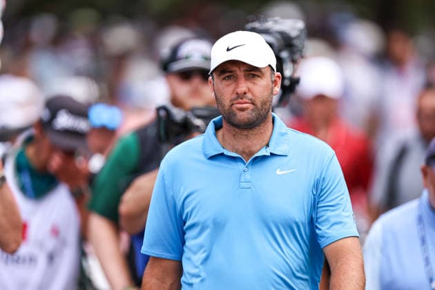 Scottie Scheffler of the United States walks to the eighth tee during the second round of the 2026 3M Open at TPC Twin Cities on July 24, 2026 in Blaine, Minnesota. CSM Blaine USA - ZUMAc04_ 20260724_zma_c04_108 Copyright: xStevenxGarciax