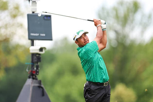 Hideki Matsuyama of Japan hits his tee shot on the fourth tee during the second round of the 2026 3M Open at TPC Twin Cities on July 24, 2026 in Blaine, Minnesota. CSM Blaine USA - ZUMAc04_ 20260724_zma_c04_110 Copyright: xStevenxGarciax