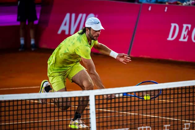 July 24, 2026, Cascais, Lisbon, Portugal: Jaime Faria during the quarter-finals round of the Millennium Estoril Open at the Estoril Tennis Club on july 24, 2026 in Estoril, Cascais, Portugal. Cascais Portugal - ZUMAr200 20260724_zsp_r200_123 Copyright: xNunoxReisinhox