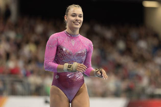 Deutsche Meisterschaften im Gerätturnen 2026, Mehrkampf Frauen Jessica Schlegel (TuG Leipzig). Deutsche Meisterschaften im Gerätturnen, Mehrkampf Frauen, am 24. Juli 2026 in der ZAG-Arena in Hannover., Hannover Niedersachsen Deutschland ZAG Arena *** 2026 German Artistic Gymnastics Championships, Women’s All-Around: Jessica Schlegel, TuG Leipzig German Artistic Gymnastics Championships, Women’s All-Around, on July 24, 2026, at the ZAG Arena in Hanover, Hanover, Lower Saxony, Germany ZAG Arena