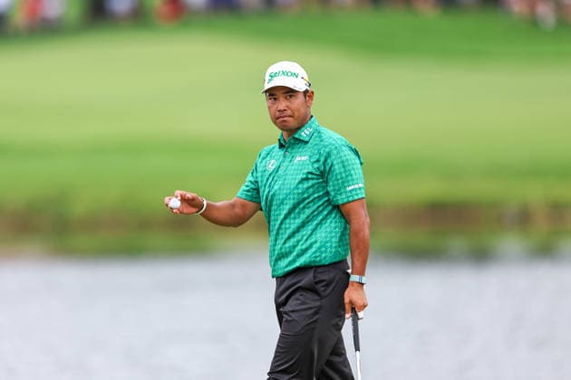 Hideki Matsuyama of Japan walks on the 18th green during the second round of the 2026 3M Open at TPC Twin Cities on July 24, 2026 in Blaine, Minnesota. CSM Blaine USA - ZUMAc04_ 20260724_zma_c04_135 Copyright: xStevenxGarciax