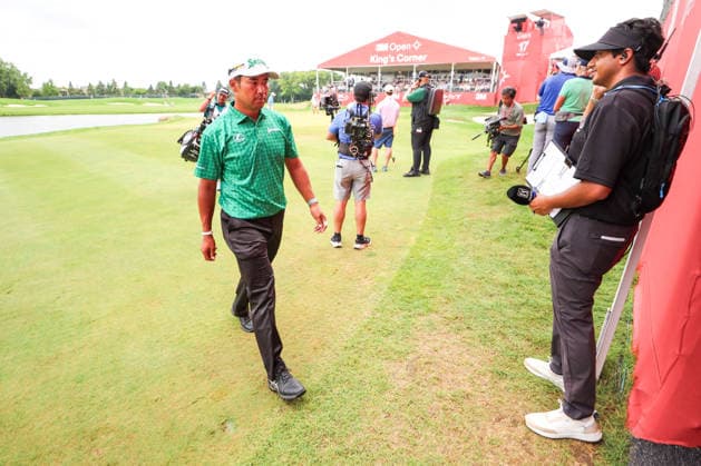 Hideki Matsuyama of Japan walks off the 17th hole during the second round of the 2026 3M Open at TPC Twin Cities on July 24, 2026 in Blaine, Minnesota. CSM Blaine USA - ZUMAc04_ 20260724_zma_c04_144 Copyright: xStevenxGarciax