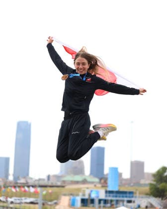 July 24, 2026, Oklahoma City, Oklahoma, USA: KLAUDIA ZWOLINSKA of Poland bronze medalist of Women s Canoe on 2026 ICF Canoe Slalom World Championships, Oklahoma City, USA. Oklahoma City USA - ZUMAc278 20260724_zsp_c278_048 Copyright: xMarcinxCholewinskix