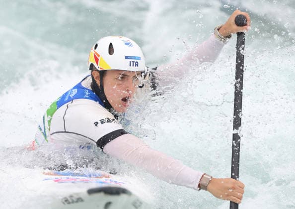 July 24, 2026, Oklahoma City, Oklahoma, USA: MARTA BERTONCELLI of Italy during Women s Canoe semifinal on 2026 ICF Canoe Slalom World Championships, Oklahoma City, USA. Oklahoma City USA - ZUMAc278 20260724_zsp_c278_004 Copyright: xMarcinxCholewinskix