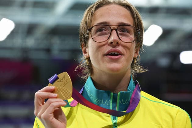 July 24, 2026, Glasgow, Scotland, Great Britain: JENNA FORRESTER of Australia poses with her gold medal in the Women s 200m Backstroke Medal Ceremony of the Commonwealth Games Glasgow 2026 at the Tollcross International Swimming Centre in Glasgow, Scotland Glasgow Great Britain - ZUMAc179 20260724_zep_c179_483 Copyright: xMickaelxChavetx