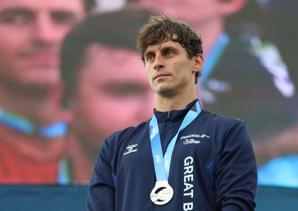 July 24, 2026, Oklahoma City, Oklahoma, USA: ADAM BURGESS of Great Britain silver medalist of Men s Canoe on 2026 ICF Canoe Slalom World Championships, Oklahoma City, USA. Oklahoma City USA - ZUMAc278 20260724_zsp_c278_075 Copyright: xMarcinxCholewinskix