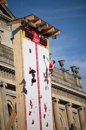 24.07.2026: Klettern - Speedklettern: Die Finals 2026 - Deutsche Meisterschaft Speed - Gemischte Staffel Andrin Zedler (Nordrhein-Westfalen) Hannover Opernplatz Niedersachsen Deutschland *** July 24, 2026 Climbing Speed Climbing The Finals 2026 German Speed Climbing Championship Mixed Relay Andrin Zedler North Rhine-Westphalia Hanover Opernplatz Lower Saxony Germany