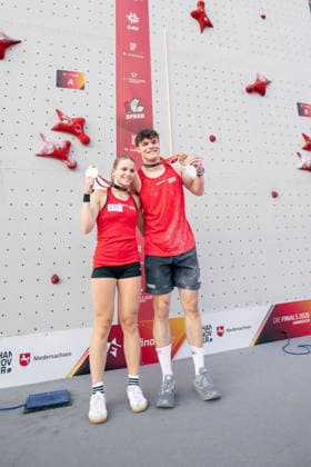 24.07.2026: Klettern - Speedklettern: Die Finals 2026 - Deutsche Meisterschaft Speed - Gemischte Staffel Nele Thomas (Nordrhein-Westfalen), Andrin Zedler (Nordrhein-Westfalen) Hannover Opernplatz Niedersachsen Deutschland *** July 24, 2026 Climbing Speed Climbing The Finals 2026 German Speed Climbing Championship Mixed Relay Nele Thomas North Rhine-Westphalia, Andrin Zedler North Rhine-Westphalia Hannover Opernplatz Lower Saxony Germany