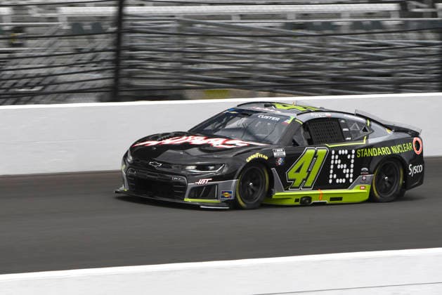 INDIANAPOLIS, IN - JULY 24: Cole Custer (41) Haas Factory Team (HFT) Chevrolet ZL1 makes a lap in NASCAR, Motorsport, USA Cup Series Brickyard 400 practice on Friday, July 24, 2026, at the Indianapolis Motor Speedway in Speedway, Indiana. (Photo by David Allio Icon Sportswire) AUTO: JUL 24 NASCAR Cup Series Brickyard 400 EDITORIAL USE ONLY Icon95126072434