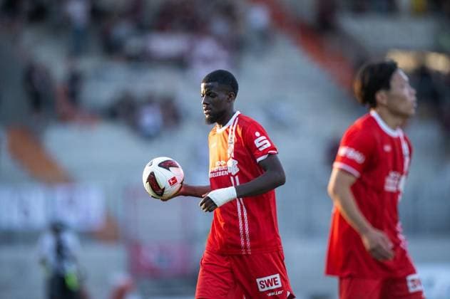 FUSSBALL REGIONALLIGA NORDOST - SAISON 2026-2027 - 1. SPIELTAG FC ROT WEISS ERFURT - BFC DYNAMO ** NUR FÜR REDAKTIONELLE ZWECKE ** EDITORIAL USE ONLY **<p>24 07 2026-Erfurt: Fussball Regionalliga Nordost 1. Spieltag Saison 2026-2027 Steigerwaldstadion FC Rot Weiss Erfurt - BFC Dynamo im Foto: Benny Boboy 27 (Rot-Weiß Erfurt) ( Deutschland Thueringen Erfurt Copyright: SaschaxFromm *** SOCCER REGIONAL LEAGUE NORTHEAST 2026–2027 SEASON, MATCHDAY 1: FC ROT WEISS ERFURT vs. BFC DYNAMO ** FOR EDITORIAL PURPOSES ONLY ** EDITORIAL USE ONLY ** July 24, 2026 Erfurt Soccer Regional League Northeast Matchday 1, 2026–2027 Season Steigerwaldstadion FC Rot Weiss Erfurt vs. BFC Dynamo in the photo by Benny Boboy 27 Rot Weiss Erfurt Germany Thuringia Erfurt Copyright SaschaxFromm Copyright: SaschaxFromm doc86v6q19dox11a428zf7i ,EDITORIAL USE ONLY