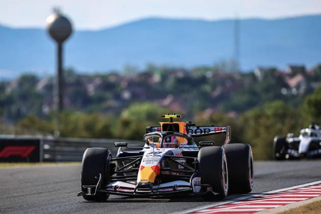 (260725) -- MOGYOROD, July 25, 2026 -- Racing Bull s Liam Lawson of New Zealand drives during the first free practice session of the Formula One Hungarian Grand Prix at the Hungaroring in Mogyorod, near Budapest, Hungary, July 24, 2026. (Photo by Xinhua) (SP)HUNGARY-MOGYOROD-F1-HUNGARIAN GRAND PRIX-FREE PRACTICE DavidxBalogh 