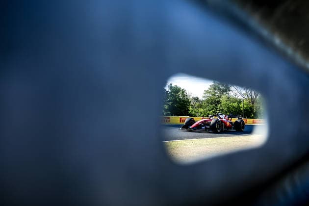 (260725) -- MOGYOROD, July 25, 2026 -- Ferrari s Lewis Hamilton of Britain drives during the first free practice session of the Formula One Hungarian Grand Prix at the Hungaroring in Mogyorod, near Budapest, Hungary, July 24, 2026. (Photo by Xinhua) (SP)HUNGARY-MOGYOROD-F1-HUNGARIAN GRAND PRIX-FREE PRACTICE DavidxBalogh 