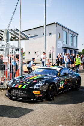 ADAC GT4 Germany, 5. + 6. Rennen Oschersleben 2026 04 Aston Martin Vantage AMR GT4 Evo, EastSide Motorsport: Jan Philipp Springob - picture by Gruppe C Photography Oschersleben Motorsportarena Oschersleben Deutschland Copyright: xGruppexCxPhotographyx