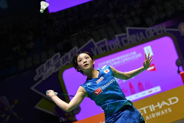 CHANGZHOU, CHINA - JULY 25: Tomoka Miyazaki of Japan competes in the Women s Singles Semifinal match against Chen Yufei of China on day 5 of the China Open 2026 at Changzhou Olympic Sports Center Gymnasium on July 25, 2026 in Changzhou, Jiangsu Province of China.  Copyright: xVCGx 111656325072