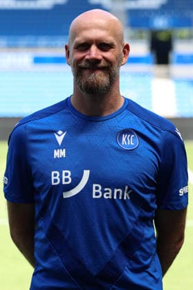 24.07.2026, xrekx, Fussball 2.Bundesliga, Karlsruher SC - Fototermin Saison 2026 27 v.l. Markus Miller Torwarttrainer (Karlsruher SC) (DFL DFB REGULATIONS PROHIBIT ANY USE OF PHOTOGRAPHS as IMAGE SEQUENCES and or QUASI-VIDEO) Karlsruhe *** July 24, 2026, xrekx, Soccer 2. Bundesliga, Karlsruher SC Photo Session, 2026–27 Season, from left: Markus Miller, Goalkeeper Coach, Karlsruher SC. DFL and DFB regulations prohibit any use of photographs as image sequences and or quasi-video. Karlsruhe