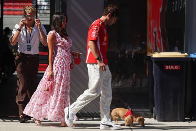 Alexandra and Charles Leclerc are set to become parents for the first time, archive photos