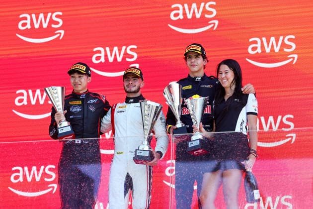 Race winner Theophile Nael of France and Campos Racing (1) Second placed Kanato Le of Japan and ART Grand Prix (12) and Third placed Ernesto Rivera of Mexico and Campos Racing (3) , Qualifying, F1 Grand Prix of Hungary, am 25. July 2026 in Budapeste, Hungary. (Foto von Diogo Cardoso DeFodi Images) Race winner Theophile Nael of France and Campos Racing (1) Second placed Kanato Le of Japan and ART Grand Prix (12) and Third placed Ernesto Rivera of Mexico and Campos Racing (3) , Qualifying, F1 Grand Prix of Hungary, Hungaroring on July 25, 2026 in Budapeste, Hungary. (Photo by Diogo Cardoso DeFodi Images) - *** Race winner Théophile Nael of France and Campos Racing 1; second-place finisher Kanato Le of Japan and ART Grand Prix 12; and third-place finisher Ernesto Rivera of Mexico and Campos Racing 3, Qualifying, F1 Grand Prix of Hungary, on July 25, 2026, in Budapest, Hungary. Photo by Diogo Cardoso, DeFodi Images. Race winner Theophile Nael of France and Campos Racing (1st), second-place finisher Kanato Le of Japan and ART Grand Prix (12th), and third-place finisher Ernesto Rivera of Mexico and Campos Racing (3rd), Qualifying, F1 Grand Prix of Hungary, Hungaroring on July 25, 2026, in Budapest, Hungary. Photo by Diogo Cardoso, DeFodi Images