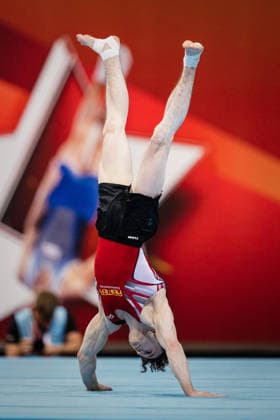 Die Finals 2026 - Gerätturnen, 25.07.2026 Alexander Kunz ist deutscher Meister (Boden); Die Finals 2026 - Gerätturnen am 25.07.2026 in der ZAG Arena, Hannover *** 2026 Artistic Gymnastics Finals, July 25, 2026: Alexander Kunz is the German champion on floor. The 2026 Artistic Gymnastics Finals took place on July 25, 2026, at the ZAG Arena in Hanover. Copyright: xBEAUTIFULxSPORTS Tonhäuserx