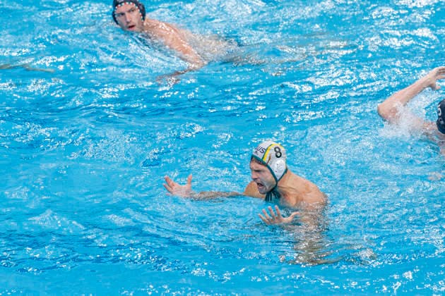 Water polo, Wasserball WORLD CUP AUSTRALIA HUNGARY, XXXXXXXXXX during the Water Polo World Cup Men s Semi Final match between Australia and Hungary at Sydney Olympic Park Aquatic Centre in Sydney, Saturday, July 25, 2026. ( NO ARCHIVING, EDITORIAL USE ONLY SYDNEY NEW SOUTH WALES AUSTRALIA  Copyright: xMARKxEVANSx 20260725171787712100