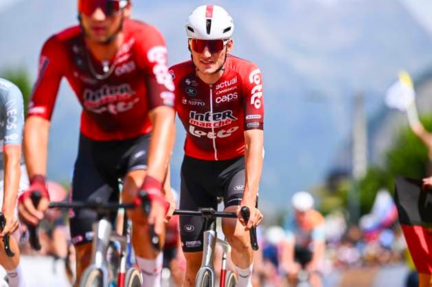 Tour de France 2026 Stage 20 ALPE D HUEZ, FRANCE - JULY 25 : Rider of Team Lotto Intermarche during stage 20 of the 113rd edition of Tour de France an UCI World Tour 2.UWT cycling road race stage for Men Elite of 171 km with start in Le Bourg d Oissans and finish in Alpe d Huez on July 25, 2026 in Alpe d Huez, France, 25 07 2026 Alpe d Huez France  Copyright: xGvgx