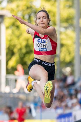Deutsche Leichtathletik-Meisterschaften; Bochum-Wattenscheid, 25.07.2026 Jaqueline Kohl (SC Potsdam e.V.), Dreisprung; Deutsche Leichtathletik-Meisterschaften am 25.07.2026 im Lorheide-Stadion, Bochum-Wattenscheid (Nordrhein-Westfalen). *** German Track and Field Championships, Bochum-Wattenscheid, July 25, 2026; Jaqueline Kohl, SC Potsdam e.V., triple jump; German Track and Field Championships on July 25, 2026, at Lorheide Stadium, Bochum-Wattenscheid, North Rhine-Westphalia Copyright: xBEAUTIFULxSPORTS AxelxKohringx