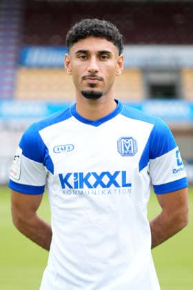 23.07.2026, Hänsch-Arena, Meppen, Spieler Kasra Ghawilu; SV Meppen 1912 e.V.; 3.Liga, Porträttermin 2026 2027 DFL REGULATIONS PROHIBIT ANY USE OF PHOTOGRAPHS AS IMAGE SEQUENCES AND OR QUASI-VIDEO. Meppen Niedersachsen Germany Hänsch-Arena *** July 23, 2026, Hänsch Arena, Meppen, Player Kasra Ghawilu, SV Meppen 1912 e.V., 3rd Division, Portrait session 2026–2027. DFL regulations prohibit any use of photographs as image sequences and or quasi-video. Meppen, Lower Saxony, Germany, Hänsch Arena