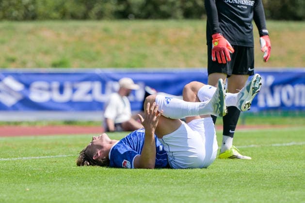 25.07.2026, Bad Wörishofen, Deutschland. Testspiel des SV Darmstadt 98 (2. Bundesliga) gegen die SG Sonnenhof Großaspach (3. Liga). Fynn Lakenmacher (SV Darmstadt 98) *** July 25, 2026, Bad Wörishofen, Germany: Friendly match between SV Darmstadt 98 (2. Bundesliga) and SG Sonnenhof Großaspach (3. Liga) Fynn Lakenmacher SV Darmstadt 98