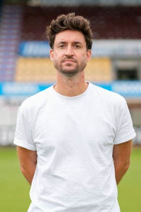 23.07.2026, Hänsch-Arena, Meppen, Pressesprecher Henning Harlacher; SV Meppen 1912 e.V.; 3.Liga, Porträttermin 2026 2027 DFL REGULATIONS PROHIBIT ANY USE OF PHOTOGRAPHS AS IMAGE SEQUENCES AND OR QUASI-VIDEO. Meppen Niedersachsen Germany Hänsch-Arena *** July 23, 2026, Hänsch Arena, Meppen, Press Officer Henning Harlacher, SV Meppen 1912 e.V., 3rd Division, Photo shoot 2026–2027. DFL regulations prohibit any use of photographs as image sequences and or quasi-video. Meppen, Lower Saxony, Germany, Hänsch Arena
