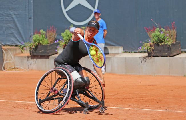 Wheelchair Hamburg Open am Hamburger Rothenbaum: Lizzy de Greef (Niederlande) im Halbfinale. *** Wheelchair Hamburg Open at Hamburg s Rothenbaum: Lizzy de Greef of the Netherlands Advances to the Semifinals
