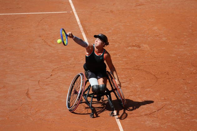 Wheelchair Hamburg Open am Hamburger Rothenbaum: Lizzy de Greef (Niederlande) im Halbfinale. *** Wheelchair Hamburg Open at Hamburg s Rothenbaum: Lizzy de Greef of the Netherlands Advances to the Semifinals