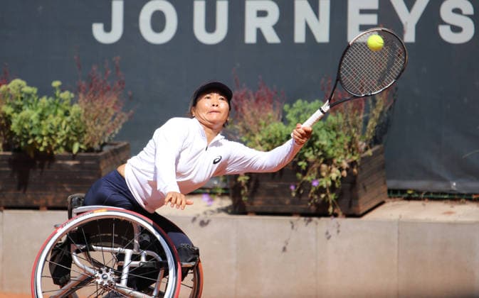 Wheelchair Hamburg Open am Hamburger Rothenbaum: Zhenzehn Zhu (China) im Halbfinale. *** Wheelchair Hamburg Open at Hamburg s Rothenbaum: Zhenzehn Zhu of China Advances to the Semifinals