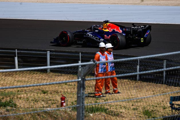 F1 - HUNGARIAN GRAND PRIX 2026 03 VERSTAPPEN Max (nld), Red Bull Racing Ford RB22, action during the Formula 1 Hungarian Grand Prix 2026, 11th round of the 2026 Formula One World Championship, WM, Weltmeisterschaft from July 24 to 26, 2026 on the Hungaroring, in Mogyorod near Budapest, Hungary - MogyorodHungary  Copyright: xFLORENTxGOODENx
