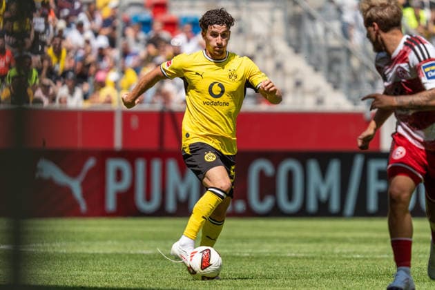 Deutschland: 25. Juli 2026: Testspiel - Vorbereitung 2026 2027 - Fortuna Düsseldorf vs. Borussia Dortmund, Merkur Spiel Arena, Düsseldorf Marwan Mirza (Borussia Dortmund, 57) *** Germany, July 25, 2026, Friendly Match, 2026–2027 Preseason, Fortuna Düsseldorf vs. Borussia Dortmund, Merkur Spiel Arena, Düsseldorf, Marwan Mirza, Borussia Dortmund, 57 Copyright: xCelinaxLeiersx