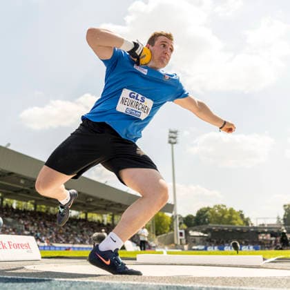 Deutsche Leichtathletik-Meisterschaften; Bochum-Wattenscheid, 25.07.2026 Maximilian Neukirchen (Sportclub Krefeld 1905), Kugelstossen; Deutsche Leichtathletik-Meisterschaften am 25.07.2026 im Lorheide-Stadion, Bochum-Wattenscheid (Nordrhein-Westfalen). *** German Track and Field Championships, Bochum Wattenscheid, July 25, 2026; Maximilian Neukirchen, Sportclub Krefeld 1905, shot put; German Track and Field Championships on July 25, 2026, at Lorheide Stadium, Bochum-Wattenscheid, North Rhine-Westphalia Copyright: xBEAUTIFULxSPORTS AxelxKohringx
