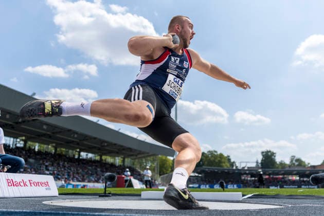 Deutsche Leichtathletik-Meisterschaften; Bochum-Wattenscheid, 25.07.2026 Lukas Schober (SG Freital-Weißig 1861); Deutsche Leichtathletik-Meisterschaften am 25.07.2026 im Lorheide-Stadion, Bochum-Wattenscheid (Nordrhein-Westfalen). *** German Track and Field Championships, Bochum-Wattenscheid, July 25, 2026; Lukas Schober, SG Freital Weißig 1861; German Track and Field Championships on July 25, 2026, at Lorheide Stadium, Bochum-Wattenscheid, North Rhine-Westphalia Copyright: xBEAUTIFULxSPORTS AxelxKohringx
