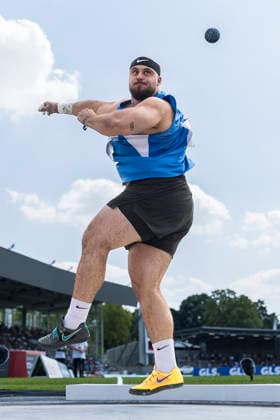 Deutsche Leichtathletik-Meisterschaften; Bochum-Wattenscheid, 25.07.2026 Tizian Lauria (VfL Sindelfingen); Deutsche Leichtathletik-Meisterschaften am 25.07.2026 im Lorheide-Stadion, Bochum-Wattenscheid (Nordrhein-Westfalen). *** German Track and Field Championships, Bochum-Wattenscheid, July 25, 2026; Tizian Lauria, VfL Sindelfingen; German Track and Field Championships on July 25, 2026, at Lorheide Stadium, Bochum-Wattenscheid, North Rhine-Westphalia Copyright: xBEAUTIFULxSPORTS AxelxKohringx