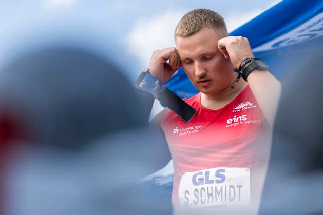 Deutsche Leichtathletik-Meisterschaften; Bochum-Wattenscheid, 25.07.2026 Sascha Schmidt (LV 90 Erzgebirge); Deutsche Leichtathletik-Meisterschaften am 25.07.2026 im Lorheide-Stadion, Bochum-Wattenscheid (Nordrhein-Westfalen). *** German Track and Field Championships, Bochum-Wattenscheid, July 25, 2026; Sascha Schmidt, LV 90 Erzgebirge; German Track and Field Championships on July 25, 2026, at Lorheide Stadium, Bochum-Wattenscheid, North Rhine-Westphalia Copyright: xBEAUTIFULxSPORTS AxelxKohringx