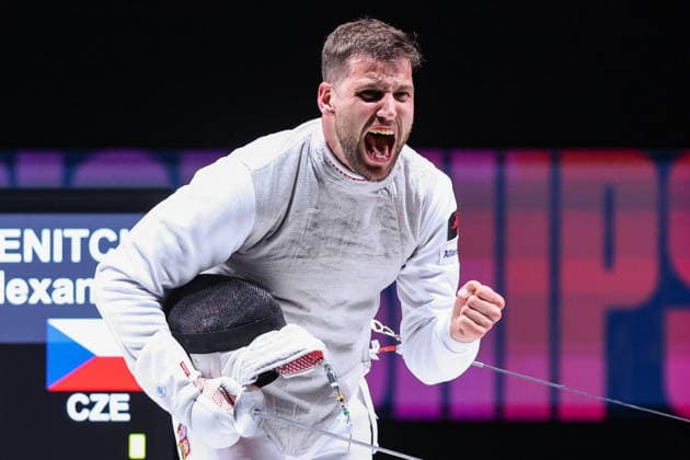 CHINA, HONG KONG - JULY 25, 2026: The Czech Republic s Alexander Choupenitch competes in the men™s individual foil event at the 2026 Kerry Fencing World Championships 2026 Fencing World Championships In Hong Kong  - ZUMAt113 20260725_zaa_t113_140 Copyright: xMikhailxSinitsynx