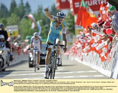 Cycling, Tour de Suisse, Tanel Kangert wins the 9th stage
