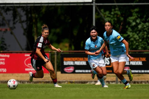 Club Friendly: Eintracht Frankfurt Woman v Feyenoord Rotterdam V1 Horst - Kokona Iwasaki of Feyenoord Rotterdam V1 during a friendly in preparation of the 2026 2027 season. The match is set between Eintracht Frankfurt Woman and Feyenoord Rotterdam V1 at RKsv Wittenhorst on 25 July 2026 in Horst, The Netherlands. (Hero Images Yannick Verhoeven) Copyright: xYannickxVerhoevenx