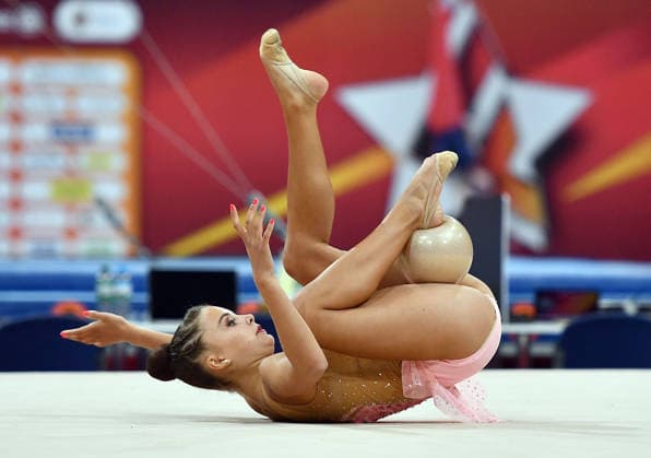 25.07.2026, xhbx, Turnen Rhythmische Sportgymnastik, Deutsche Meisterschaften 2026 v.l. Marie Decker (TV Dahn) Ball (DFL DFB REGULATIONS PROHIBIT ANY USE OF PHOTOGRAPHS as IMAGE SEQUENCES and or QUASI-VIDEO) Hannover *** July 25, 2026, xhbx, Gymnastics, Rhythmic Gymnastics, 2026 German Championships, by Marie Decker, TV Dahn, Ball, DFL, DFB. REGULATIONS PROHIBIT ANY USE OF PHOTOGRAPHS AS IMAGE SEQUENCES AND OR QUASI-VIDEO. Hanover